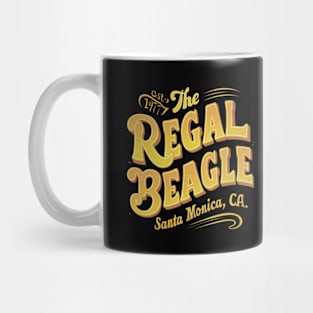 Distressed The regal beagle santa monica Mug